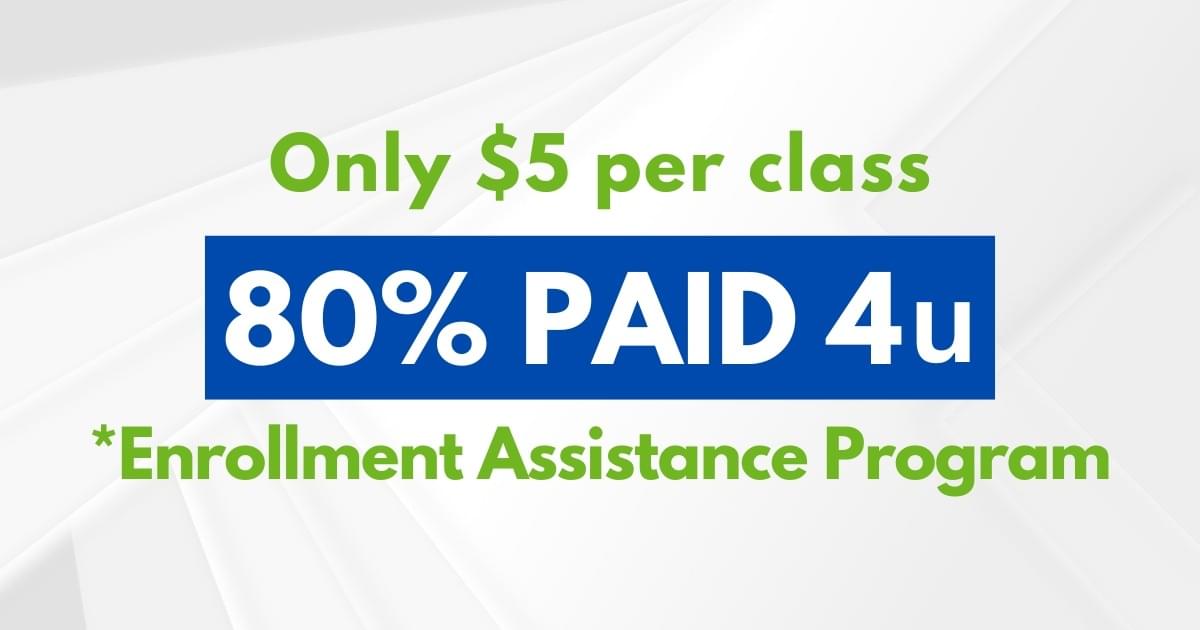 Affordable John School Classes with 80% special funding discount.